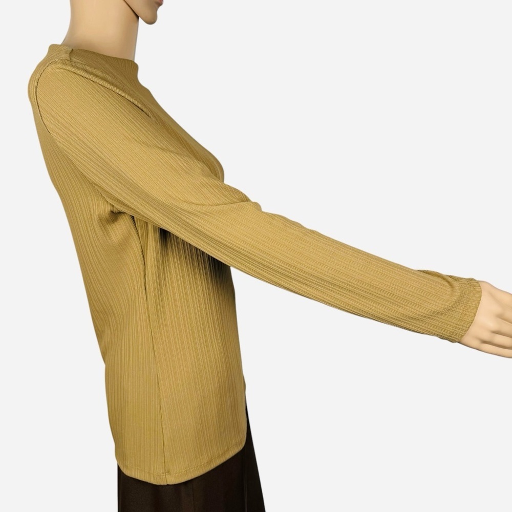 New Banana Republic Ribbed Straight Neck Whiskey Top Size M - Picture 4 of 8